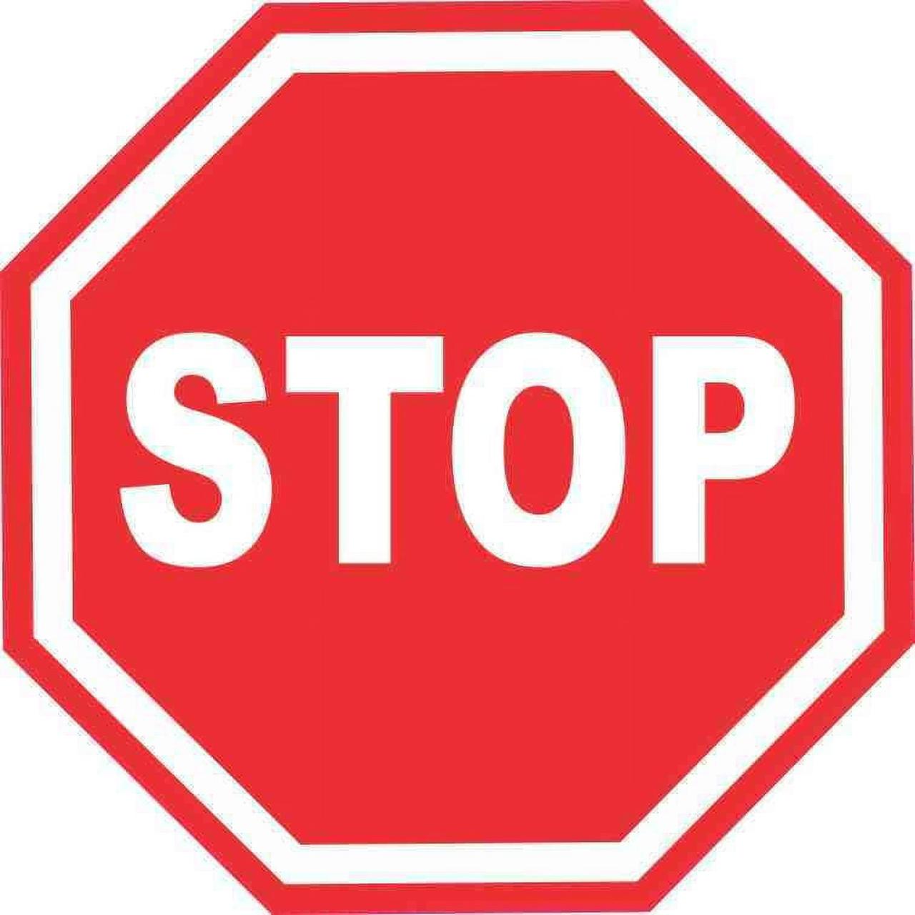 Hand Stop Sign Clipart