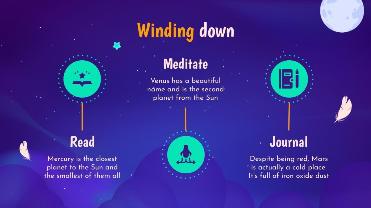 Bedtime Routine for Adults | Google Slides and PowerPoint