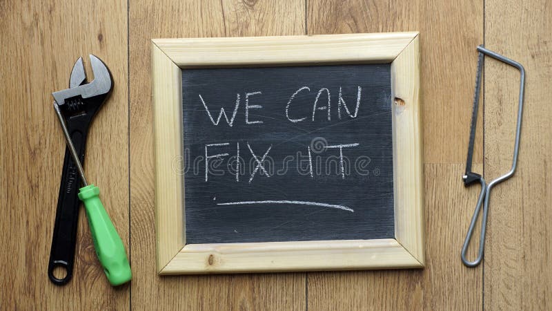 3d Man Fix it Wrench and Screwdriver Stock Illustration - Illustration ...