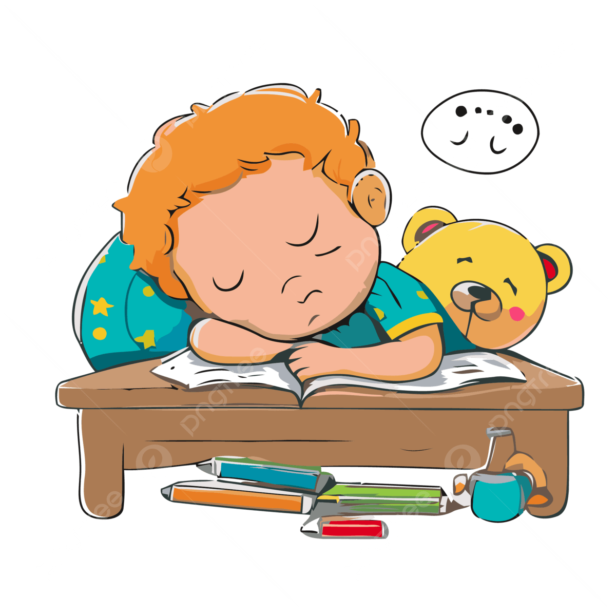Preschool Napping Cartoon